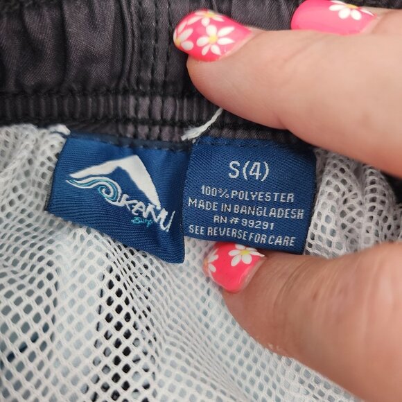 KANU SURF Boys' Aqua & Gray Avalon Quick Dry UPF 50+ Swim Trunks Size 4 NWT - Picture 7 of 7